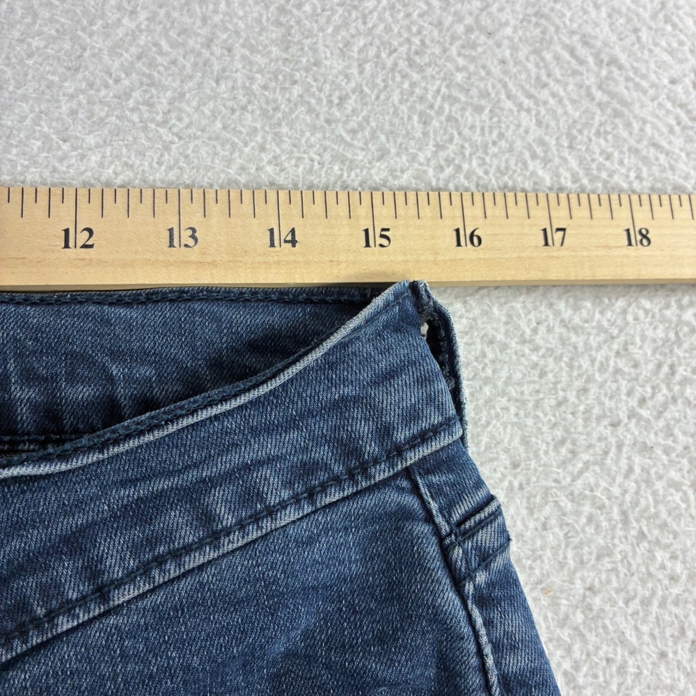 Levis 514 Straight Jeans Men 32x36 Blue Fade Stretch Casual Tall Whiskered Denim - Picture 4 of 7